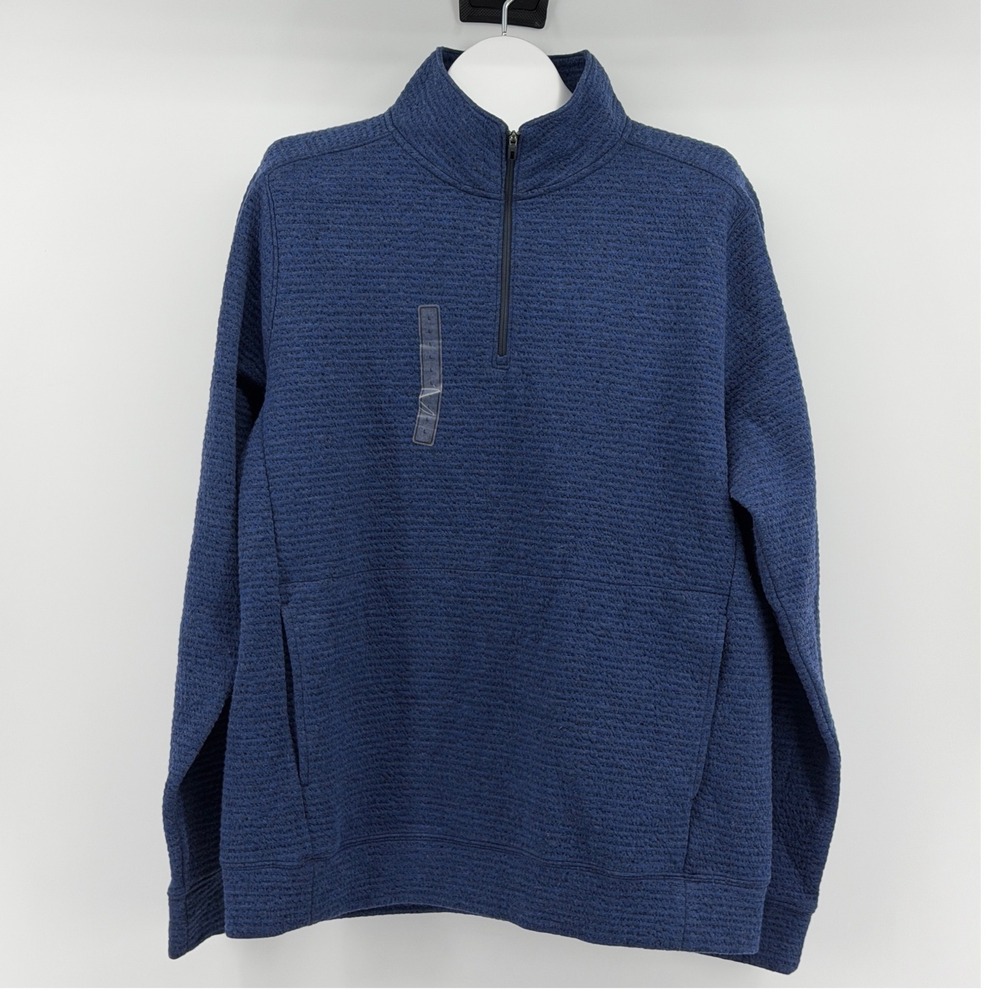 NWT VRST Recharge Pullover Men L Lunar Fleece Athletic 1/4 Zip Casual Hiking NEW